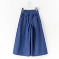 thumbnail image 4 of DPOIS Girls Casual Wide Leg Denim Trousers Pants High Waist Jeans, 4 of 6