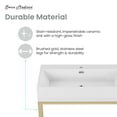 thumbnail image 3 of Concorde 30" Rectangle Console Sink with Brushed Gold Legs, 3 of 11