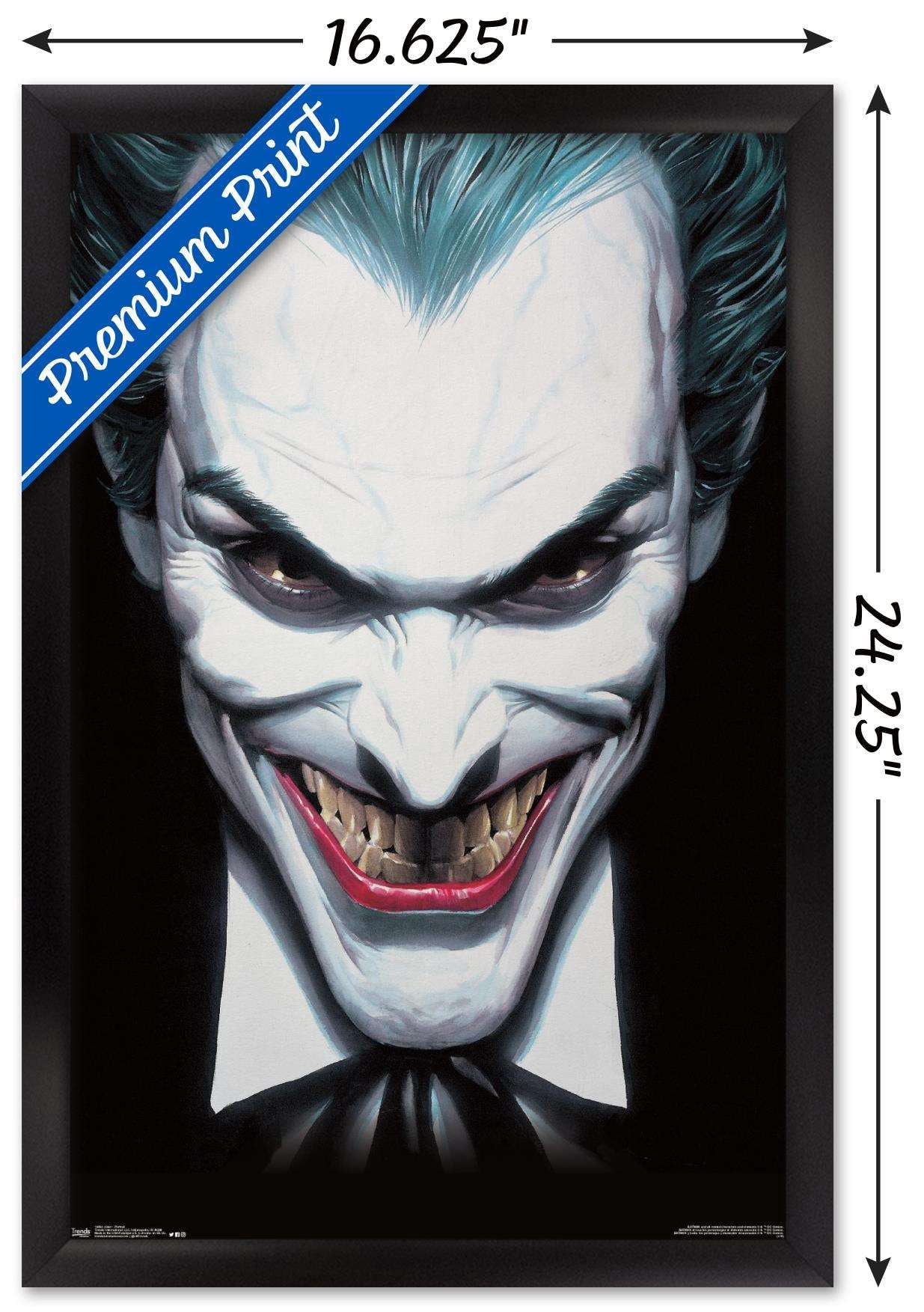 DC Comics - The Joker - Portrait Wall Poster, 14.725" x 22.375", Framed