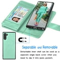 thumbnail image 4 of Galaxy Note 10 5G Case, Galaxy Note 10 5G Wallet Case, Tekcoo Luxury Cash Credit Card Slots Holder Carrying Folio Flip PU Leather Cover [Detachable Magnetic Hard Case] Kickstand & Hand Strap, 4 of 7