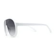 thumbnail image 3 of Iconic 80s Oversize Shield Racer Sport Plastic Sunglasses White Smoke, 3 of 4