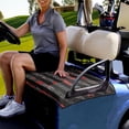 thumbnail image 2 of Jeiento USA Flag Golf Cart Seat Cover Camo Golf Cart Seat Blanket Towel Travel Sports Golf Cart Seat Cover for 2-Person Seats Club Car Easy to Install, 2 of 5