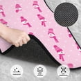 thumbnail image 3 of Balery Pink Scarf Snowman Juego de 4 Alfombrillas para Auto, Revestimientos de Caucho Resistente, Diseño Antideslizante, 3 of 7