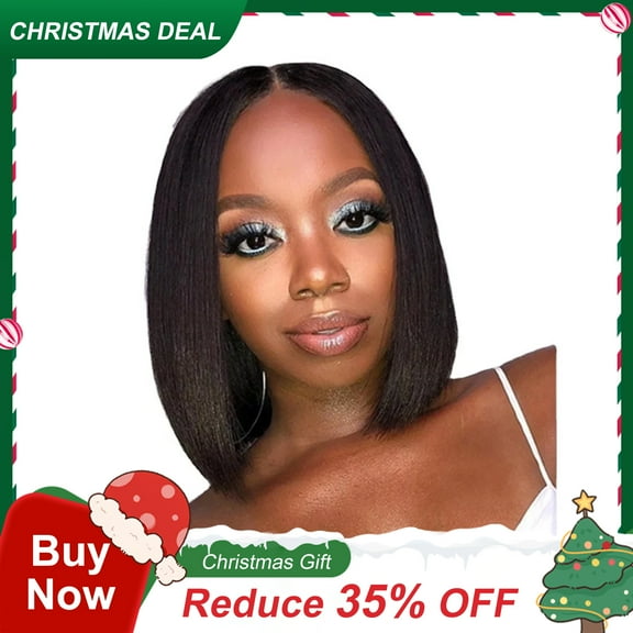 Dopi Straight Bob Wigs Human Hair 12 inch Bob Wig for Black Women Human Hair Glueless Bob Wig