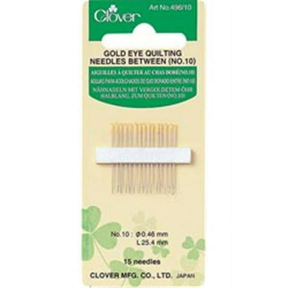 Gold Eye Quilting Needles (No.10) (15pk)
