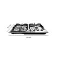 thumbnail image 2 of PARRILLA A GAS 4 QUEMADORES 60 CM EMPOTRABLE MAXIMS JZBS4A ACERO INOXIDABLE, 2 of 6
