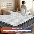 thumbnail image 3 of VFD 12" Full Hybrid Mattress in a Box, Gel Memory Foam with Individually Wrapped Pocket Coils, Medium Firm, Pressure Relief, Cooling Sleep Support, 3 of 8