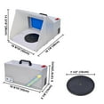 thumbnail image 3 of Portable Airbrush Paint Spray Booth Kit Pro Paint Set w/ Turn Table Powerful Fan For Toy Model Parts, 3 of 8