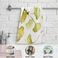 thumbnail image 4 of Coolnut Golden Ginkgo Twigs Hand Towels 2 PCS, Ultra Soft and Highly Absorbent, Fall Leaf Watercolor Decorative Fingertip Towel for Home, Bathroom, Kitchen, 28.3"x14.4", 4 of 4