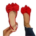 thumbnail image 5 of Bkhluea Women Bow Accent Slingback Ballet Flats Comfortable Footwear For Office Work Party Daily Casual Outdoor Activities, 5 of 7