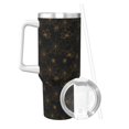 thumbnail image 2 of Uemuo Gold Spiders And Cobwebs Print 40oz Ice Bully With Handle And Straw Stainless Steel Vacuum Insulated Cup And 2 In 1 Straw Lid Insulated Travel Tumbler, 2 of 8