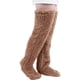 thumbnail image 1 of Calidez invernal con felpa de vellón, medias suaves hasta la rodilla para otoño e invierno, calcetines mullidos por encima de la rodilla para mujer, 1 of 5