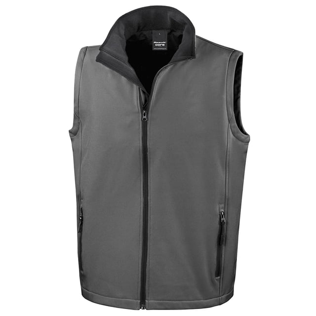 Result Gilet Sans Manches Coquille Souple Imprimable pour Hommes