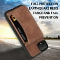 thumbnail image 7 of REQO Phone Case for Google Pixel 4 XL Wallet Cover with Tempered Glass Screen Protector and PU Leather Credit Card Holder Stand Slot Purse Cell Accessories Pixle 4XL Pixel4XL 4LX LX Women Men Brown, 7 of 7