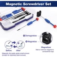 thumbnail image 3 of WORKPRO, 5.87 x 1.61 x 8.39 In Precision Torx Screwdriver Set with Spudger 12 Pieces, 3 of 6
