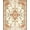 Orange Green Cream, Pattern 1, variant on ODIKA 8'x10' Washable Area Rug Vintage Floral Medallion With Distressed Scrolling Vine Border for Dining Room, Large Office, Lounge, Non-Slip Chair-Friendly Mat