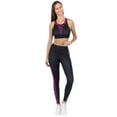 thumbnail image 4 of Women's Horizontal Zebra Printed Activewear Sports Bra, Fuchsia, S, 4 of 5