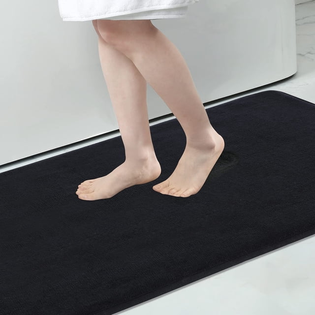 Alfombra de baño de espuma viscoelástica Smiry, supersuave y absorbente