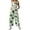 Green, variant on Gyujnb Women's St. Patrick's Day Overalls - White Green Yellow Shamrock Print Pocketed Wide Leg Jumpsuit for Irish Festival,5XL
