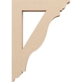 thumbnail image 3 of Ekena Millwork 3 1/2"W x 20"D x 28"H Funston Traditional Rough Cedar Woodgrain TimberThane Bracket, Primed Tan, 3 of 6