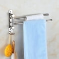 thumbnail image 3 of MasteelfCA Free Punching Towel Rack Bar Stainless Steel Swivel Towel Rack Organizer Holder, 3 of 7