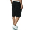 thumbnail image 4 of Mrrootc Men's Summer Shorts Multi-pocket Elasticised Waist Solid Sport Straight Fit Cropped Pants, 4 of 5