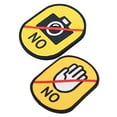 thumbnail image 4 of Miangastore 2pcs Pet Leash Attachment Labels Do Not Touch Pet Label Stop Sign Dog Do Not Pet Leash Dog Identification Tags Dog Leash Sleeve Don'T Touch Dog Leash Tags, 4 of 8