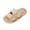 Khaki, variant on Willtoo Fuzzy Slippers for Women House Shoes Winter Warm Adjustable Double Straps Fluffy Faux Fur Open Toe Slippers Indoor and Outdoor Women's Slippers