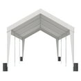 thumbnail image 6 of 10x20 Carport Heavy Duty Car Canopy Garage Shelter - SUV/Truck/Boat - Waterproof UV Resistant with Poles & Weight Bags, 6 of 7