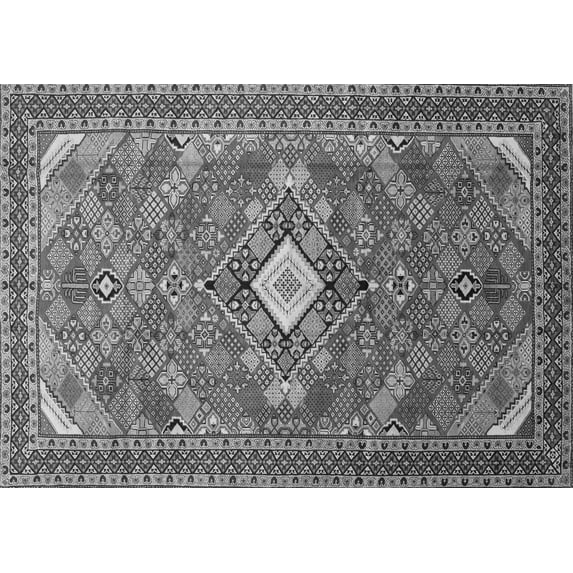 Ahgly Company Indoor Rectangle Persian Gray Traditional Area Rugs, 2' x 4'