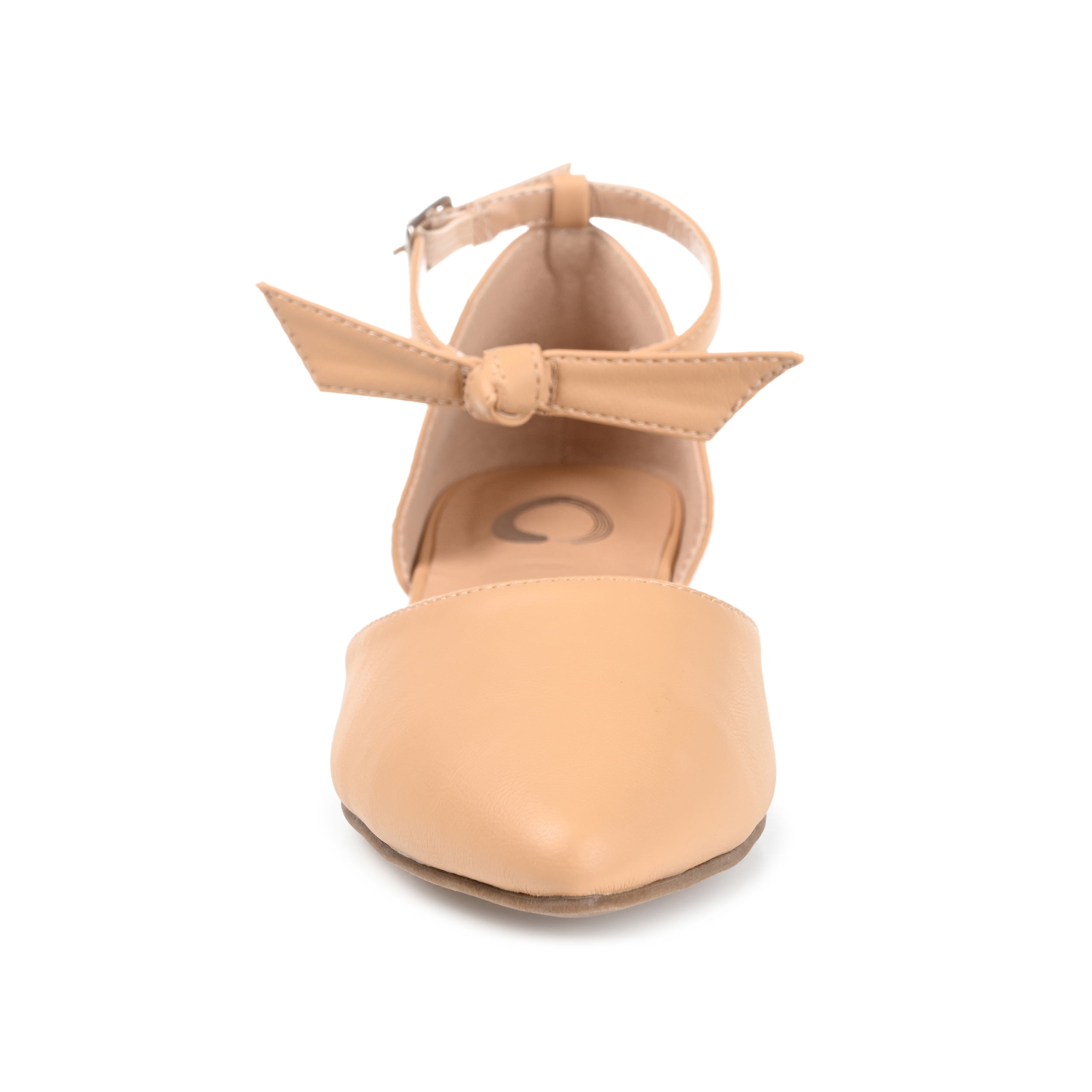 Journee Womens Vielo Ballet Almond Toe Buckle Flats, Widths Available