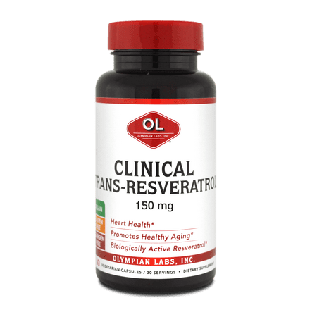 Olympian Labs Clinical Trans-Resveratrol Capsules,