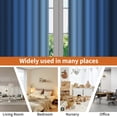 thumbnail image 6 of LFEEY Navy Blue and Greyish White Ombre Curtains, Room Light Blocking Curtains , 52x84inch, 2 Panel, 6 of 6