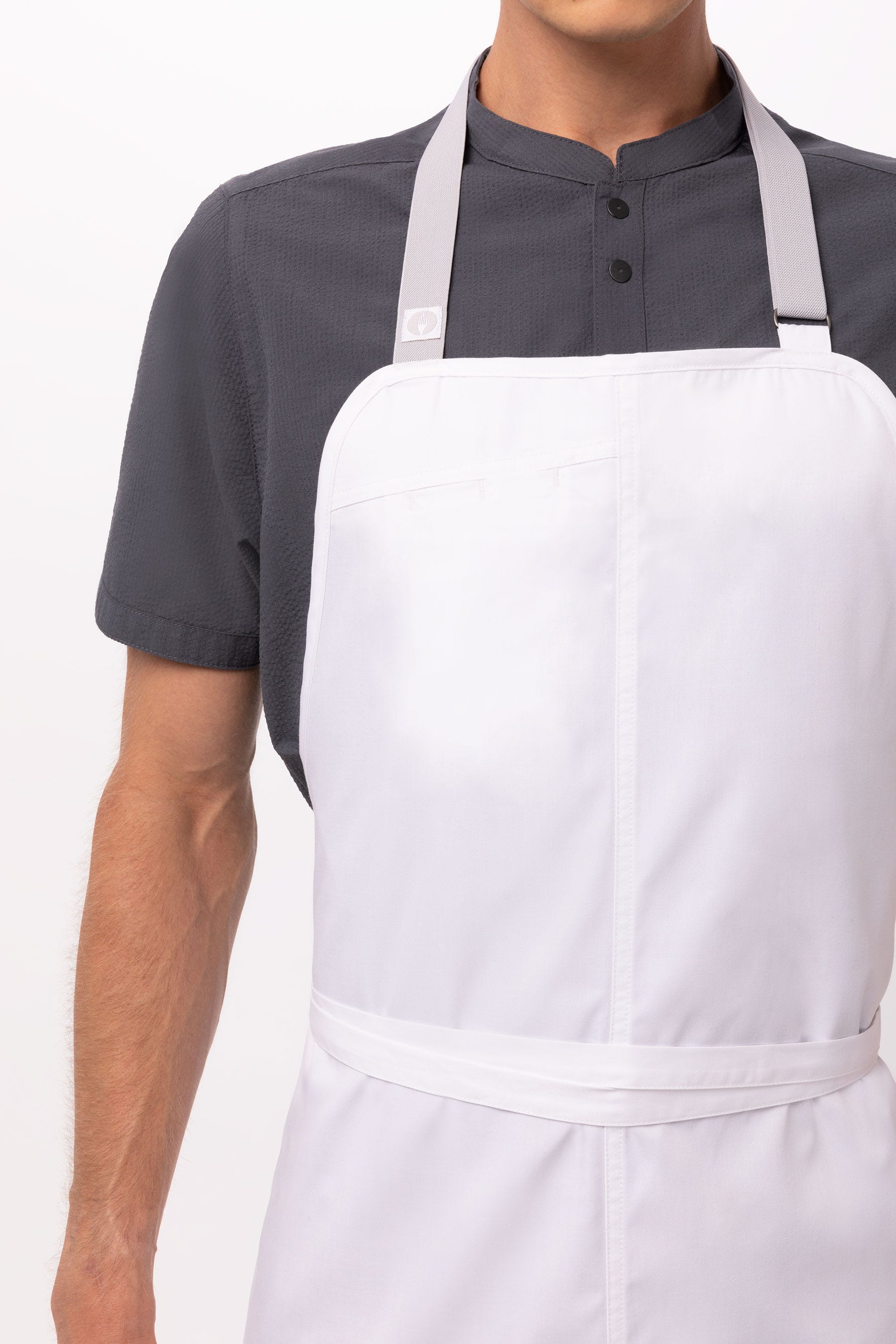 Chef Works Unisex Brio Chef's Bib Apron (ACN01WHT0)