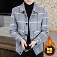 thumbnail image 4 of Fashion trend 2023  high-end boutique casual plaid tweed jacket handsome top plus cotton thickened woolen coat, 4 of 7