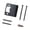 Black, variant on Latches Security Reinforcement Repair Plate Lock Tongue Buckle Plate Replacement Door Lock Latches Guide Plates