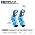 thumbnail image 2 of Silaia Bluey Print Adult Socks, Athletic Socks, Mens and Womens Crew Cushion Socks,Work Athletic Running Socks,Casual Breathable Socks, 2 of 6