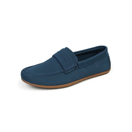 

Colisha Mens Loafers Slip-ons Casual Shoe British Flats Driving Breathable Moccasins Flat Walking Shoes Navy Blue 9.5