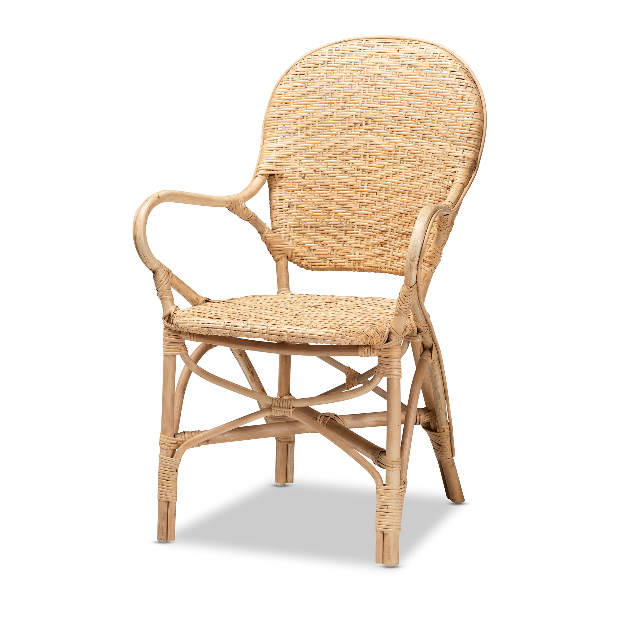 bali & pari Genna Dining Chair Natural Brown