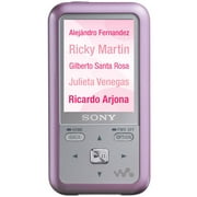 Sony 2GB MP3 Video Player Preloaded w/ Hispanic Artists, Pink