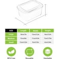 thumbnail image 3 of EuChoiz Reusable Silicone Food Storage Containers, Food Grade BPA Free Fresh-Keeping Box, 3Pcs, 3 of 8