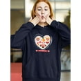 thumbnail image 2 of Valentine's Day Pets Love Hoodie Women -Image by Shutterstock, Female 5X-Large, 2 of 4