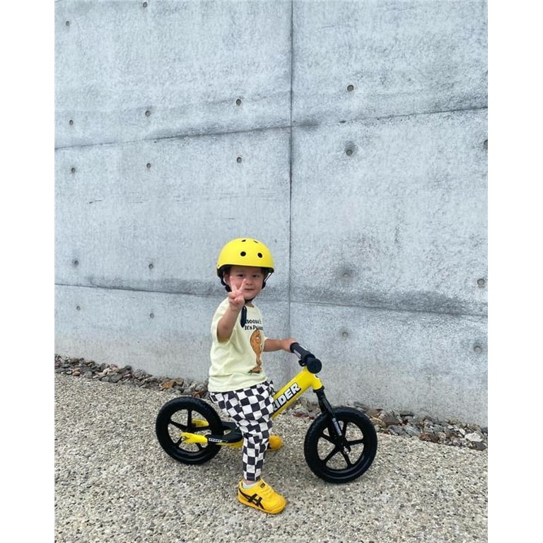 Strider 12” Sport Bike, Yellow - No Pedal Balance Bicycle for Kids