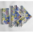 thumbnail image 1 of Vargottam Premium Cotton Muslin Napkins - Set of 12, 20-Inch Blue Floral Pattern, Soft and Absorbent Cloth Napkins for Dining, Decor, Weddings, and Special Occasions - Machine Washable, Table Linens, 1 of 7