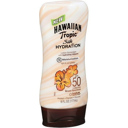 Hawaiian Tropic Silk Hydration Sunscreen SPF 50, 6 oz