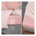 thumbnail image 3 of Juego de Sábanas Microfibra, Frescas, Hipoalergénicas, Real Textil (Rosa Claro/ Rosa Oscuro, Queen Size), 3 of 7