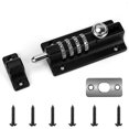 thumbnail image 1 of Cerradura de puerta codificada, cerradura de puerta recodificable de 4 ruedas, cerradura de combinación sin llave resistente al agua con alta seguridad Rojo Verde, 1 of 5