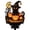 A Black, variant on Black Cat Halloween Decor Solar Powered Jack O Lantern Pumpkin Stake Light Outdoor Yard Lawn Decoration for Halloween Party Festive Holiday Display