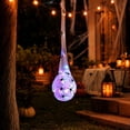 thumbnail image 4 of Halloween Spider Egg Sack Lights, 3.2 Foot Hanging Web Decoration with Black Spider and Battery-Powered LEDs, Outdoor Porch Tree Fence Accent, Haunted House Party Decor (Muticolor), 4 of 5