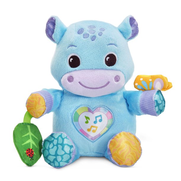Juguete de peluche VTech Baby Hug-a-Hippo Musical con luces azules 3+ mon